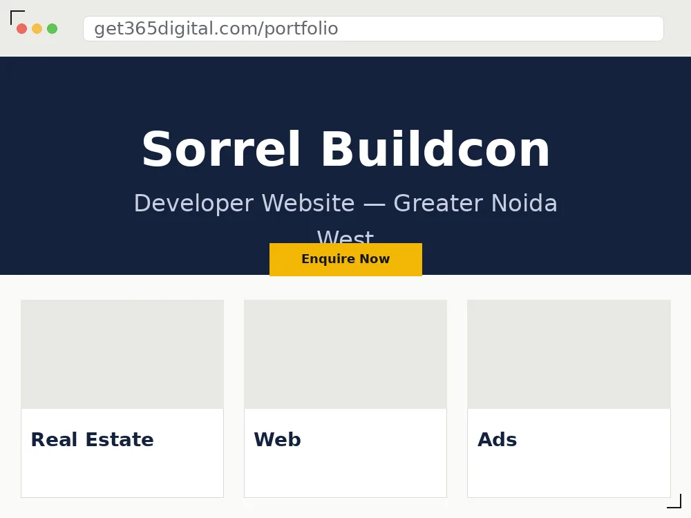 Sorrel Buildcon developer website, Greater Noida West